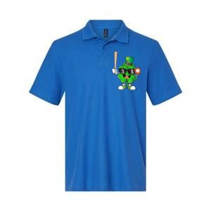 Baseball Shamrock Lucky Patricks Day Baseball Lover Gift Softstyle Adult Sport Polo