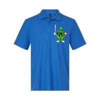 Baseball Shamrock Lucky Patricks Day Baseball Lover Gift Softstyle Adult Sport Polo