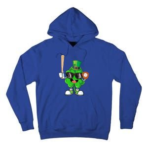 Baseball Shamrock Lucky Patricks Day Baseball Lover Gift Tall Hoodie