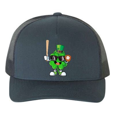 Baseball Shamrock Lucky Patricks Day Baseball Lover Gift Yupoong Adult 5-Panel Trucker Hat