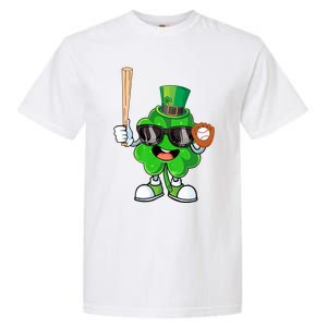 Baseball Shamrock Lucky Patricks Day Baseball Lover Gift Garment-Dyed Heavyweight T-Shirt