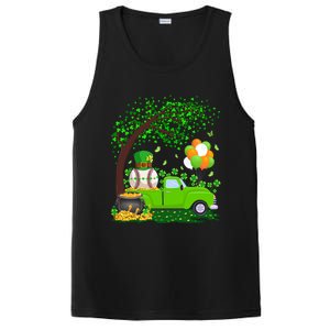 Baseball Sports Lover Shamrock Leaf Baseball St Patricks Day Funny Gift PosiCharge Competitor Tank