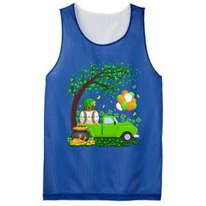 Baseball Sports Lover Shamrock Leaf Baseball St Patricks Day Funny Gift Mesh Reversible Basketball Jersey Tank