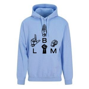 Blm Sign Language Gift Hand Graphic Hu Rights Tee Gift Unisex Surf Hoodie