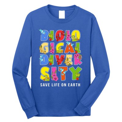 Biodiversity Safe Life On Earth Gift For Earth Planet Day Cute Gift Long Sleeve Shirt