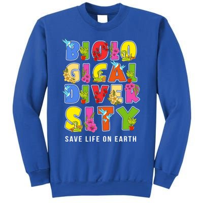 Biodiversity Safe Life On Earth Gift For Earth Planet Day Cute Gift Sweatshirt