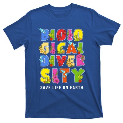 Biodiversity Safe Life On Earth Gift For Earth Planet Day Cute Gift T-Shirt