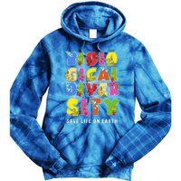 Biodiversity Safe Life On Earth Gift For Earth Planet Day Cute Gift Tie Dye Hoodie