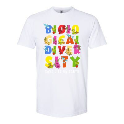 Biodiversity Safe Life On Earth Gift For Earth Planet Day Cute Gift Softstyle CVC T-Shirt