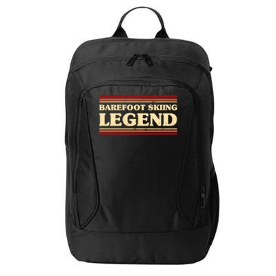 Barefoot Skiing Legend Barefooting Adventure Sports Gift City Backpack