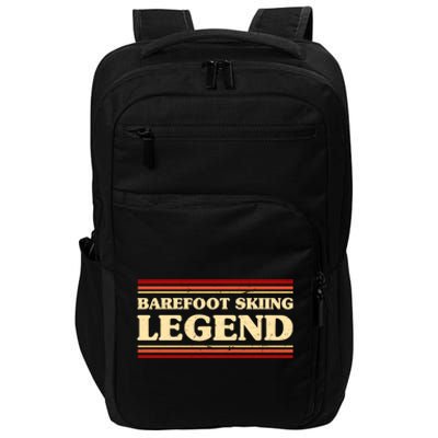 Barefoot Skiing Legend Barefooting Adventure Sports Gift Impact Tech Backpack