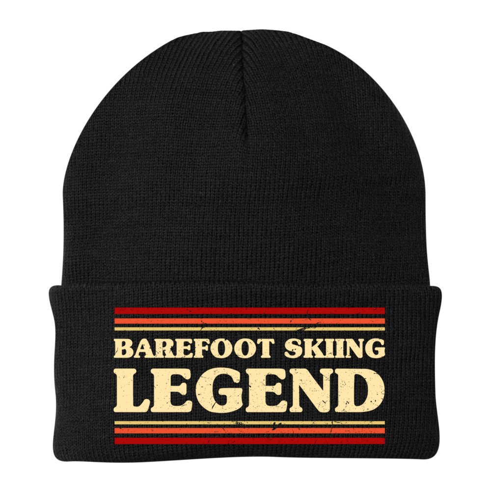 Barefoot Skiing Legend Barefooting Adventure Sports Gift Beanie