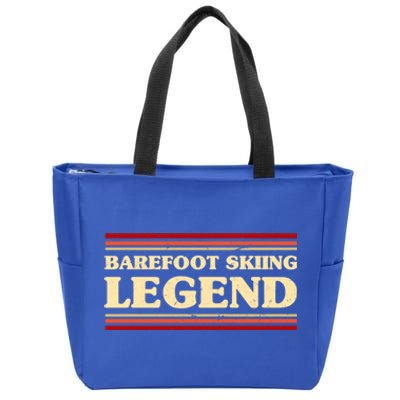 Barefoot Skiing Legend Barefooting Adventure Sports Gift Zip Tote Bag