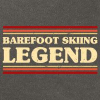 Barefoot Skiing Legend Barefooting Adventure Sports Gift Cotton Canvas Backpack
