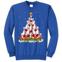 Bowling Sports Lover Xmas Tree Santa Christmas Bowling Gift Sweatshirt