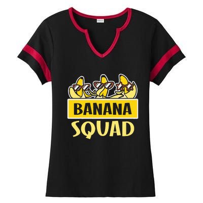 Banana Squad LetS Go Bananas Ladies Halftime Notch Neck Tee