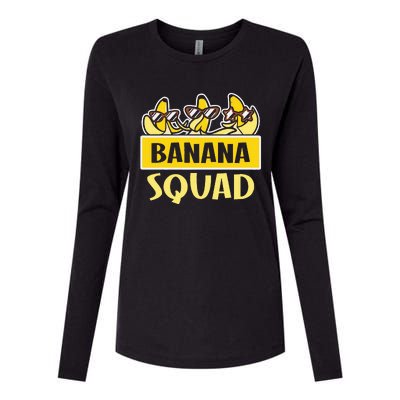 Banana Squad LetS Go Bananas Womens Cotton Relaxed Long Sleeve T-Shirt