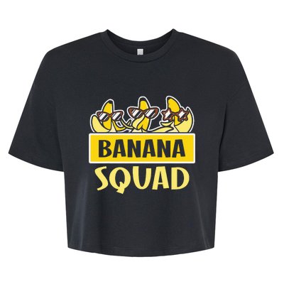 Banana Squad LetS Go Bananas Bella+Canvas Jersey Crop Tee