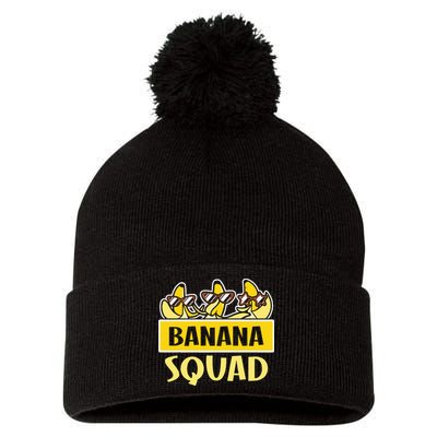 Banana Squad LetS Go Bananas Pom Pom 12in Knit Beanie