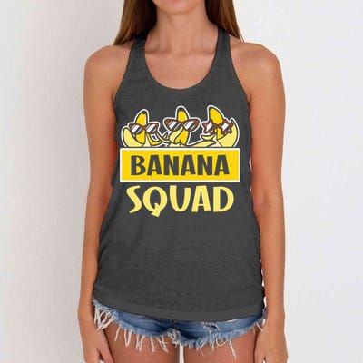 Banana Squad LetS Go Bananas Women's Knotted Racerback Tank