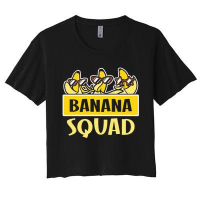 Banana Squad LetS Go Bananas Women's Crop Top Tee