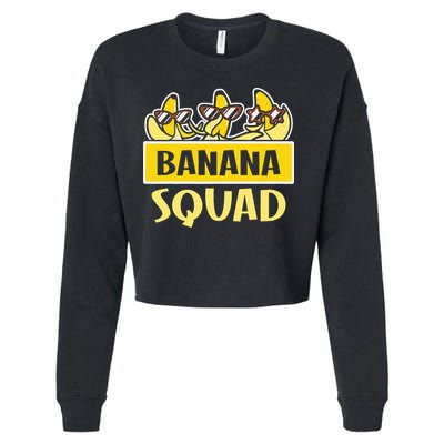 Banana Squad LetS Go Bananas Cropped Pullover Crew