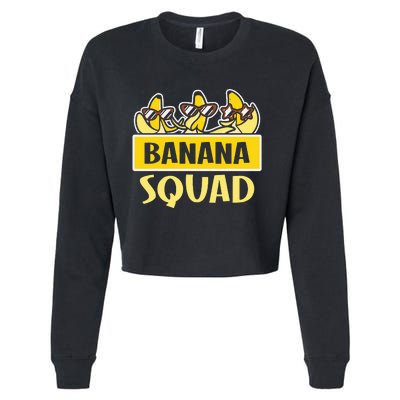 Banana Squad LetS Go Bananas Cropped Pullover Crew