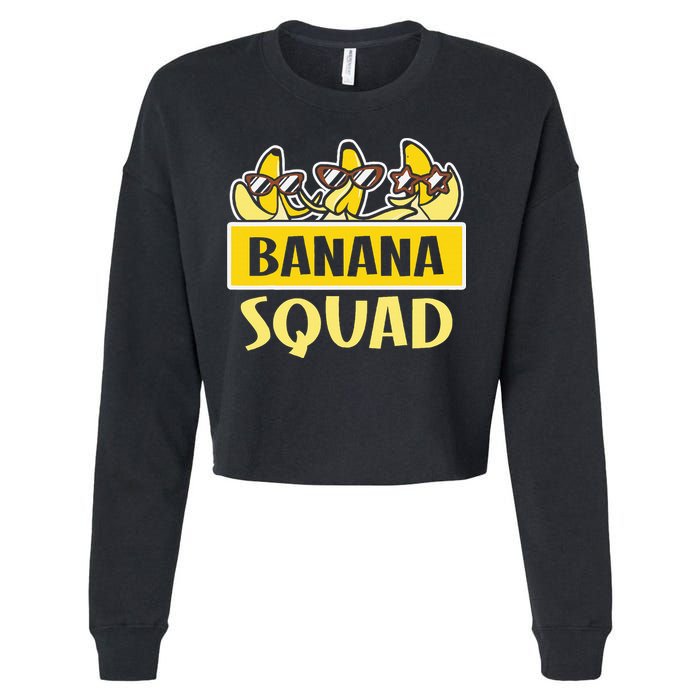 Banana Squad LetS Go Bananas Cropped Pullover Crew