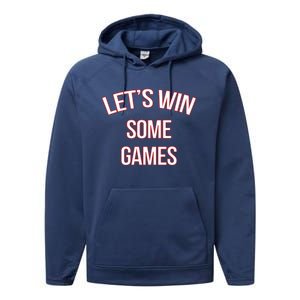 Bobby Skinner Lets Win Some Games Performance Fleece Hoodie