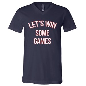 Bobby Skinner Lets Win Some Games V-Neck T-Shirt