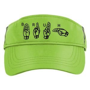 Bruh Sign Language Adult Drive Performance Visor