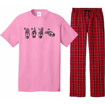 Bruh Sign Language Pajama Set