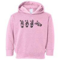 Bruh Sign Language Toddler Hoodie