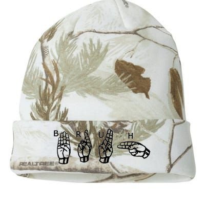 Bruh Sign Language Kati Licensed 12" Camo Beanie