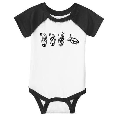 Bruh Sign Language Infant Baby Jersey Bodysuit