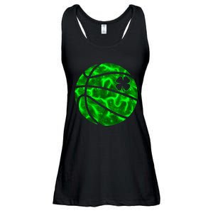 Basketball Shamrock Lucky Clover Irish St PatrickS Day Ladies Essential Flowy Tank