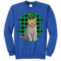 British Shorthair Leprechaun St Patricks Day Lucky Clover Great Gift Sweatshirt