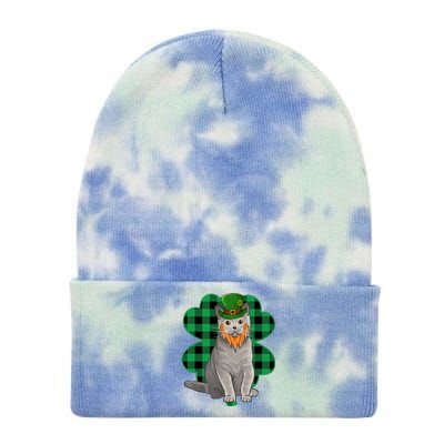 British Shorthair Leprechaun St Patricks Day Lucky Clover Great Gift Tie Dye 12in Knit Beanie