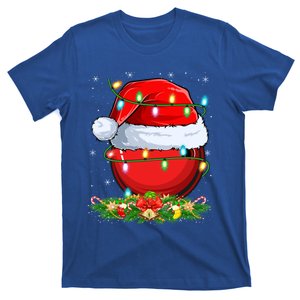 Bowling Sports Lover Lighting Xmas Santa Bowling Christmas Gift T-Shirt