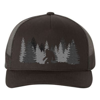 Bigfoot Sasquatch Lovers Bigfoot Believers Camping Yupoong Adult 5-Panel Trucker Hat