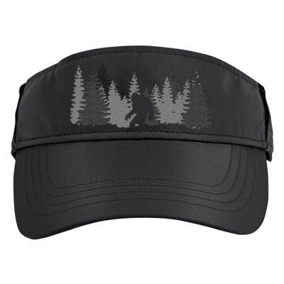 Bigfoot Sasquatch Lovers Bigfoot Believers Camping Adult Drive Performance Visor