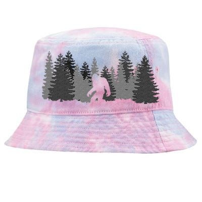 Bigfoot Sasquatch Lovers Bigfoot Believers Camping Tie-Dyed Bucket Hat