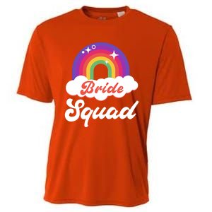 Bride Squad Lesbian Bachelorette Party Gift Cooling Performance Crew T-Shirt