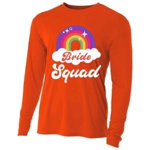 Bride Squad Lesbian Bachelorette Party Gift Cooling Performance Long Sleeve Crew