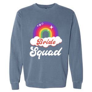 Bride Squad Lesbian Bachelorette Party Gift Garment-Dyed Sweatshirt