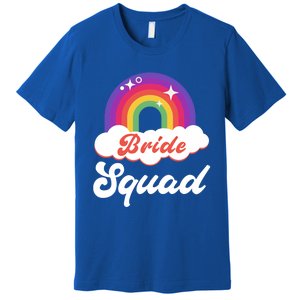 Bride Squad Lesbian Bachelorette Party Gift Premium T-Shirt