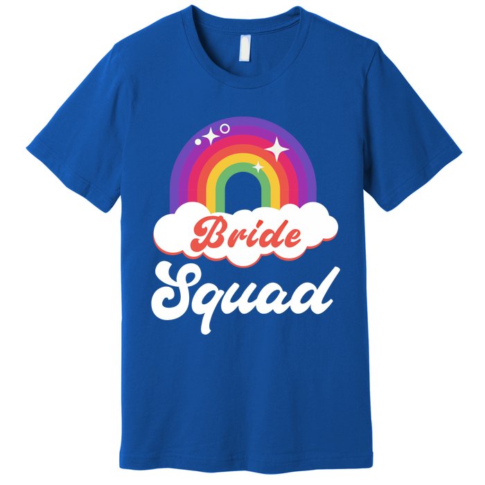 Bride Squad Lesbian Bachelorette Party Gift Premium T-Shirt