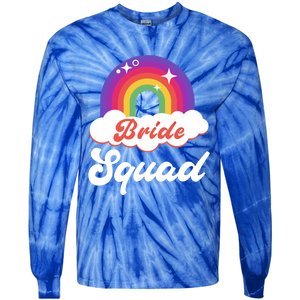 Bride Squad Lesbian Bachelorette Party Gift Tie-Dye Long Sleeve Shirt