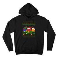 Bocce Sports Lover Xmas Santa Ugly Bocce Christmas Long Sleeve Hoodie