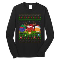 Bocce Sports Lover Xmas Santa Ugly Bocce Christmas Long Sleeve Long Sleeve Shirt